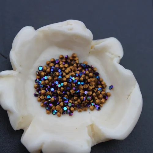1200 cabochons swarovski chatons 1,6/ 1,7 mm garnet ab (art. 1012/pp10)