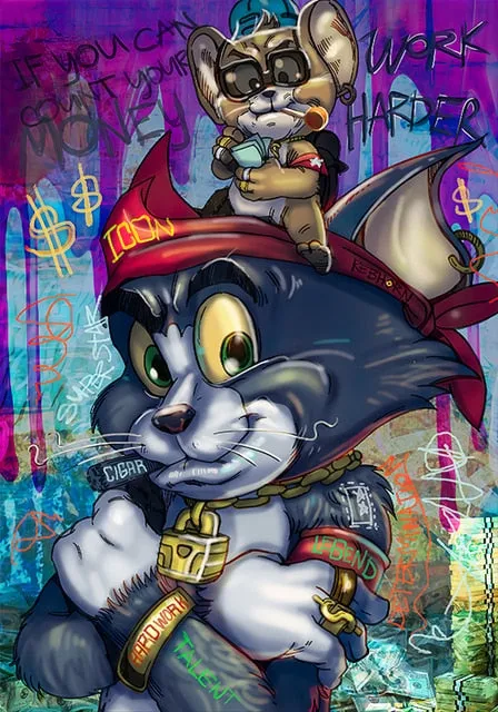 Art mural Canvas Graffiti