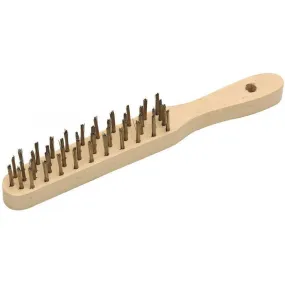 Brosse métallique à manche en bois - acier trempé MOB sur Bricozor