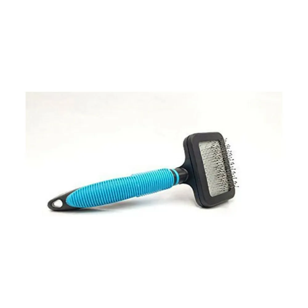 Brosse pour chiens bleu