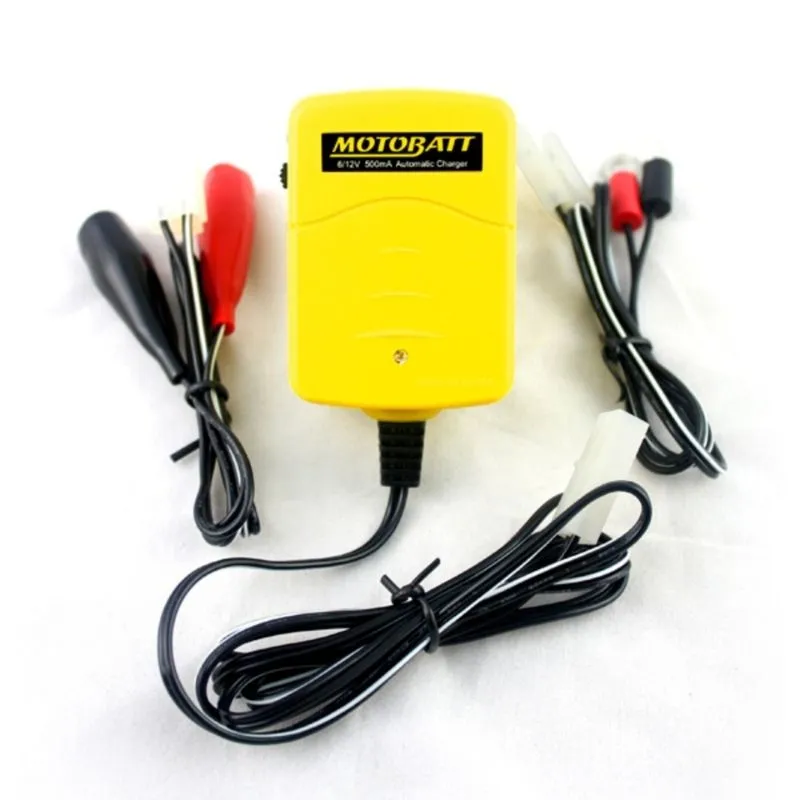 Chargeur de batterie économique 6 V à 12 V 500 mA MBCBABY | Motobatt