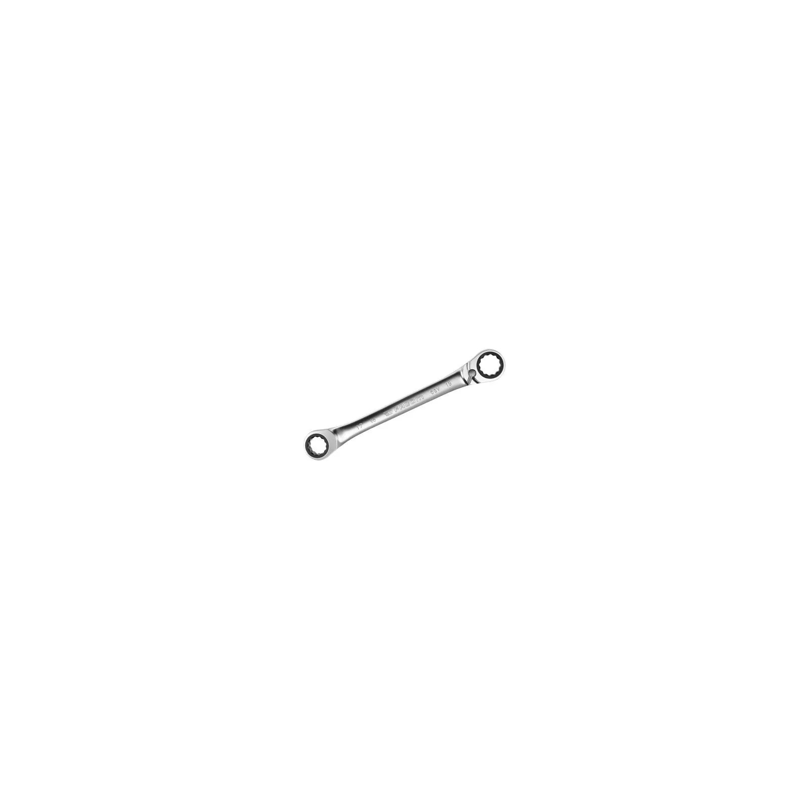 Clé polygonale à cliquet tête œil inclinée à 15° - 12 pans 22 x 24 mm - Facom 65.22X24