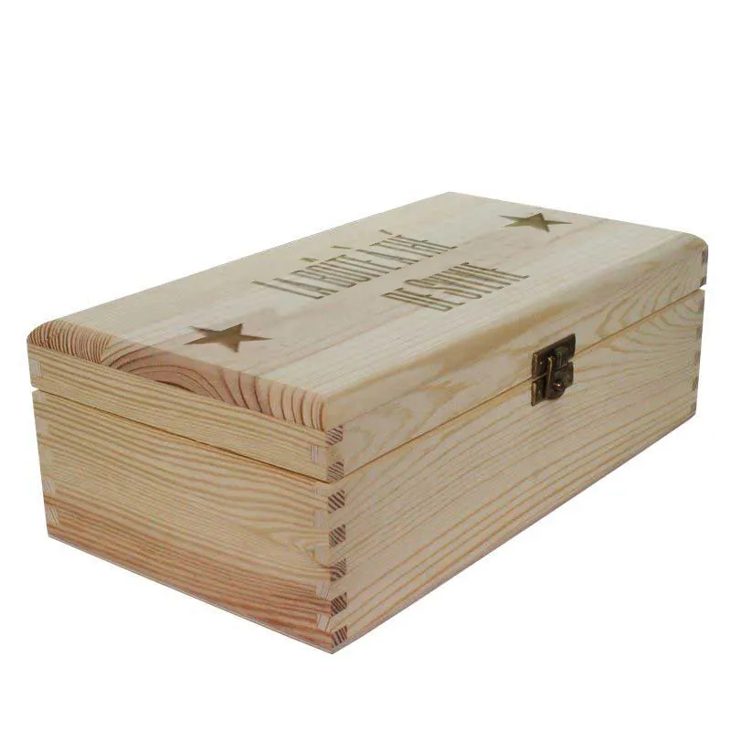 Coffret à thé ou tisanes 6 compartiments gravé