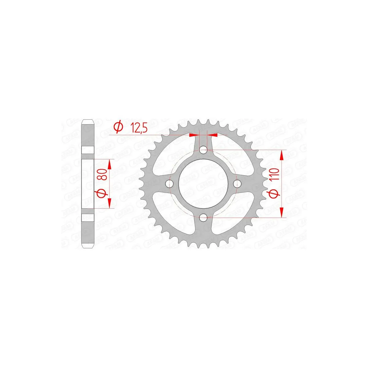 Couronne Acier AFAM 10603