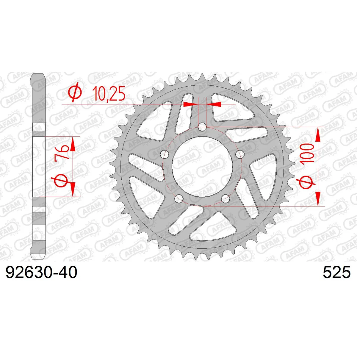 Couronne Acier AFAM 92630