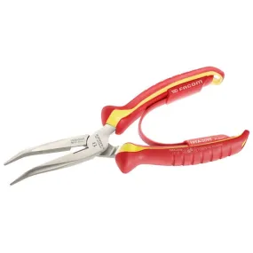 FACOM - Pince demi-ronde bec long coudé 40° isolée 1000 volts 200mm - 185A.20VE  