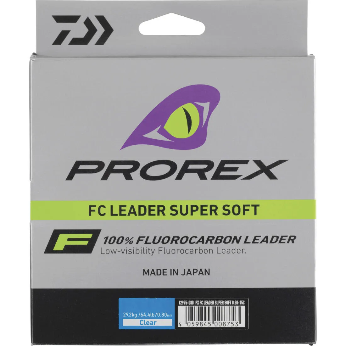 Fil fluorocarbone pêche aux leurres carnassier FC LEADER SUPER SOFT  50M 26/1