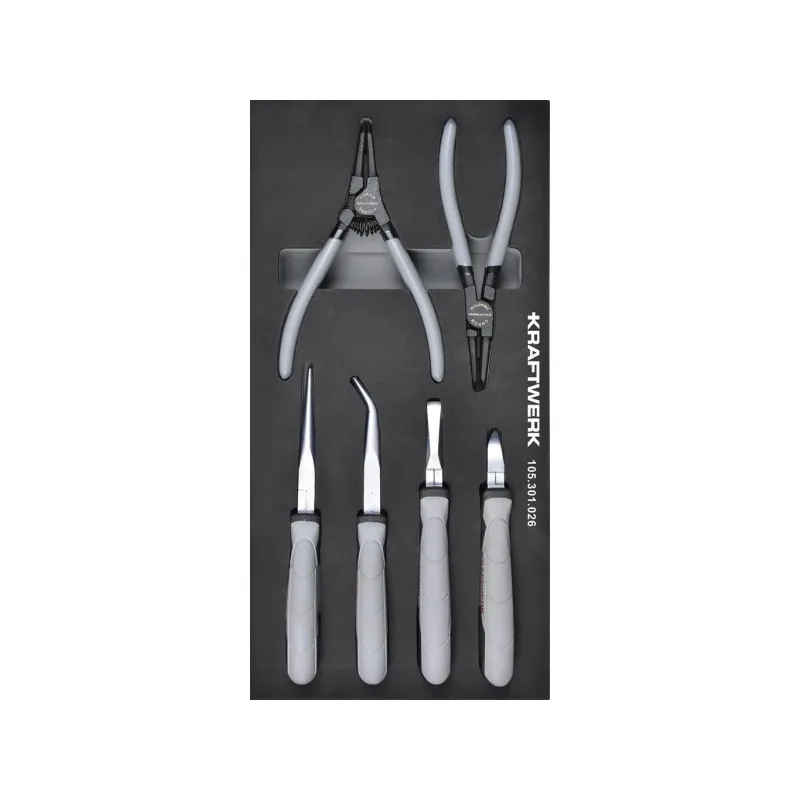 Jeu de pinces - Insert 40x20 cm avec 8 outils - KRAFTWERK