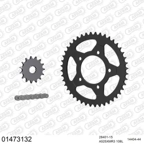 Kit chaine 525 AFAM - Couronne acier - Type de chaine au choix - SUZUKI SV 650 S 1999-2007