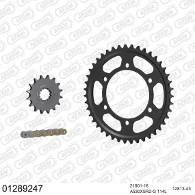 Kit chaine 530 AFAM - Couronne acier - Type de chaine au choix - YAMAHA YZF 1000 R1 1998-2003