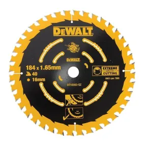 Lame de scie circulaire 184x16mm 40 Dents DEWALT DT10303-QZ