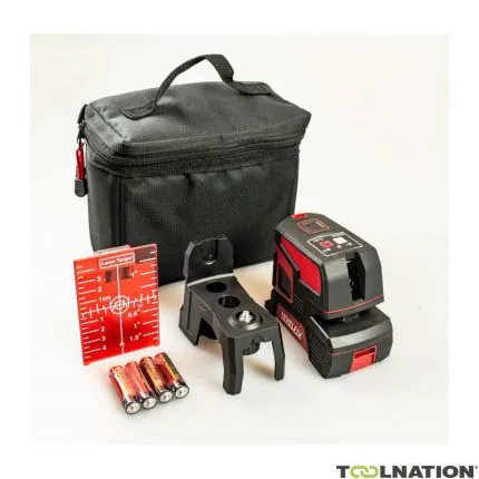 Levelfix 556220 CL202R Jeu de laser à croix rouge + trépied