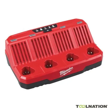 Milwaukee Accessoires 4932430554 M12™ Chargeur 4 batteries C4