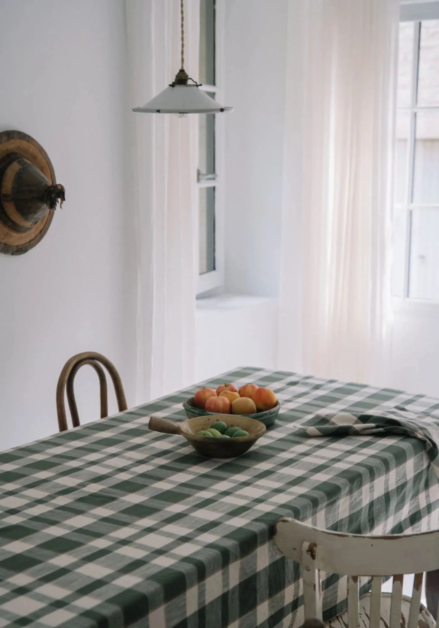 Nappe en Jacquard de coton à carreaux