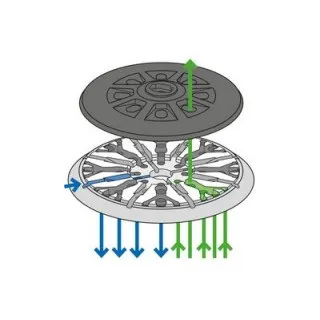 Plateau de ponçage - FESTOOL 202463 - Ø 150 mm - dur