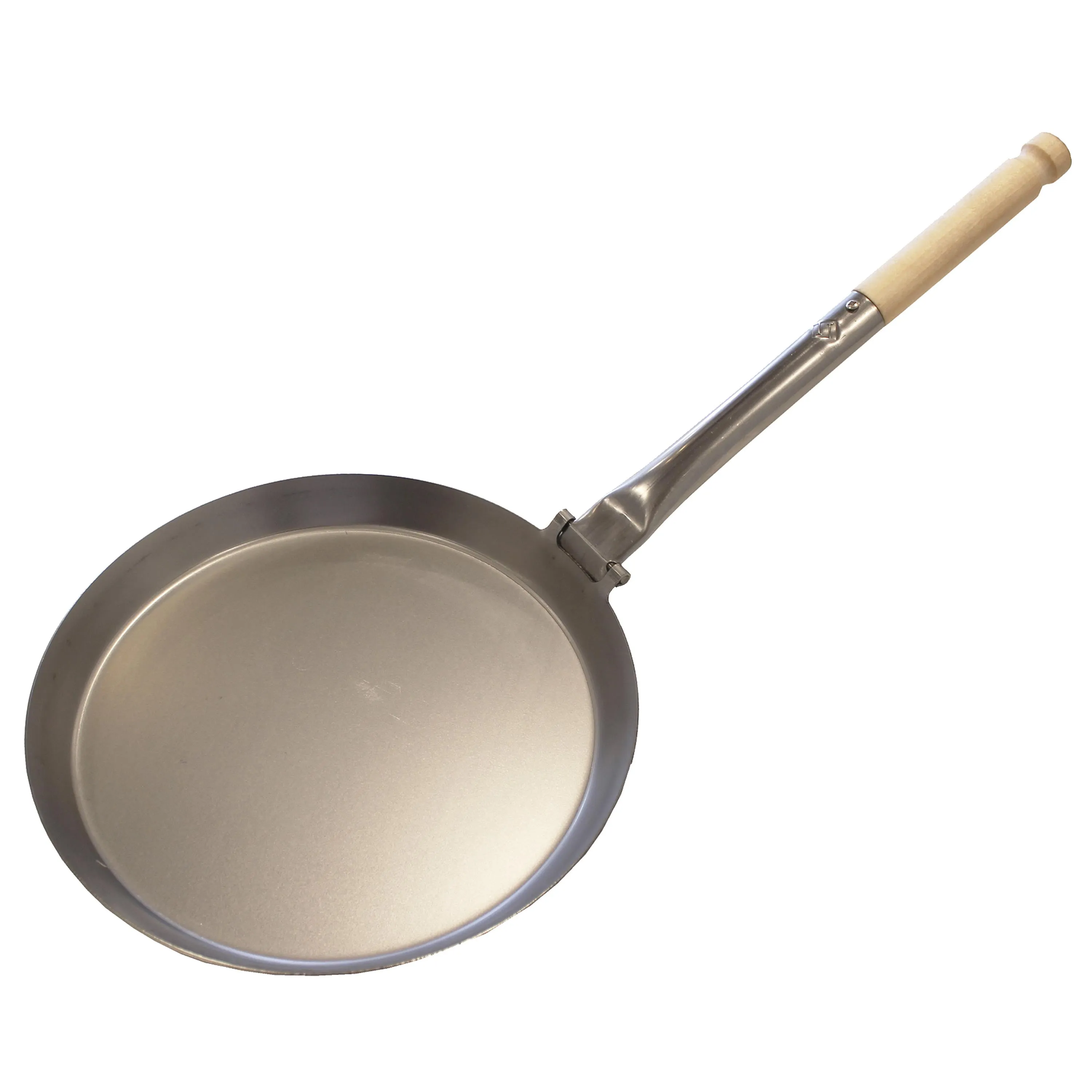 Poêle XL avec manche pliable bois