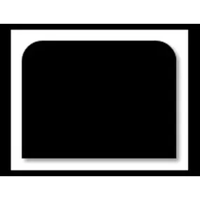 Raclette rectangulaire vierge noir