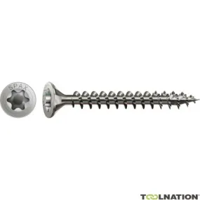 SPAX 1197000600503 Vis en acier inoxydable 6 x 50 mm, tête fraisée, T-STAR plus T30 - 100 pièces