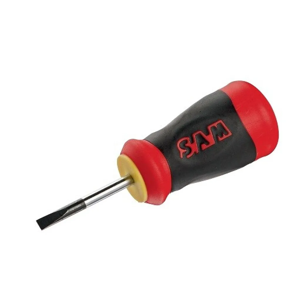 Tournevis ergonomique bi-matière fente TOM POUCE - pour électricien SAM OUTILLAGE sur Bricozor