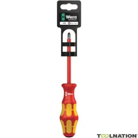 Wera 05100016001 165 i PZ SB Tournevis pozidriv isolé VDE, PZ 2 x 100 mm